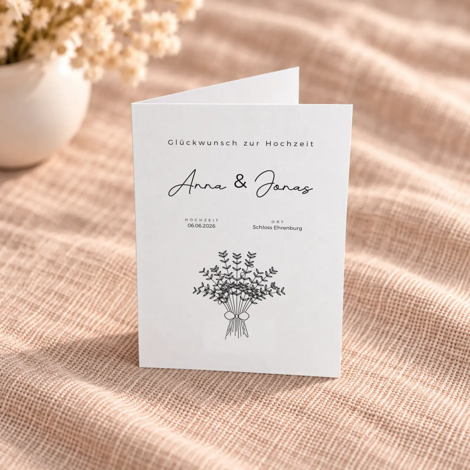 Klappkarte zur Hochzeit – image 1