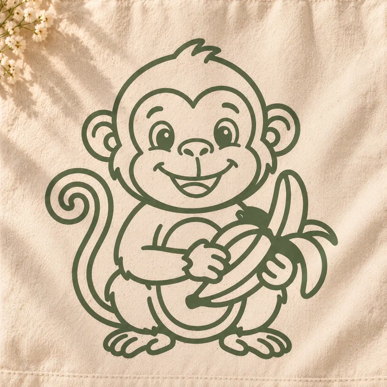 Plottervorlage »Affe mit Banane« – Bild 2