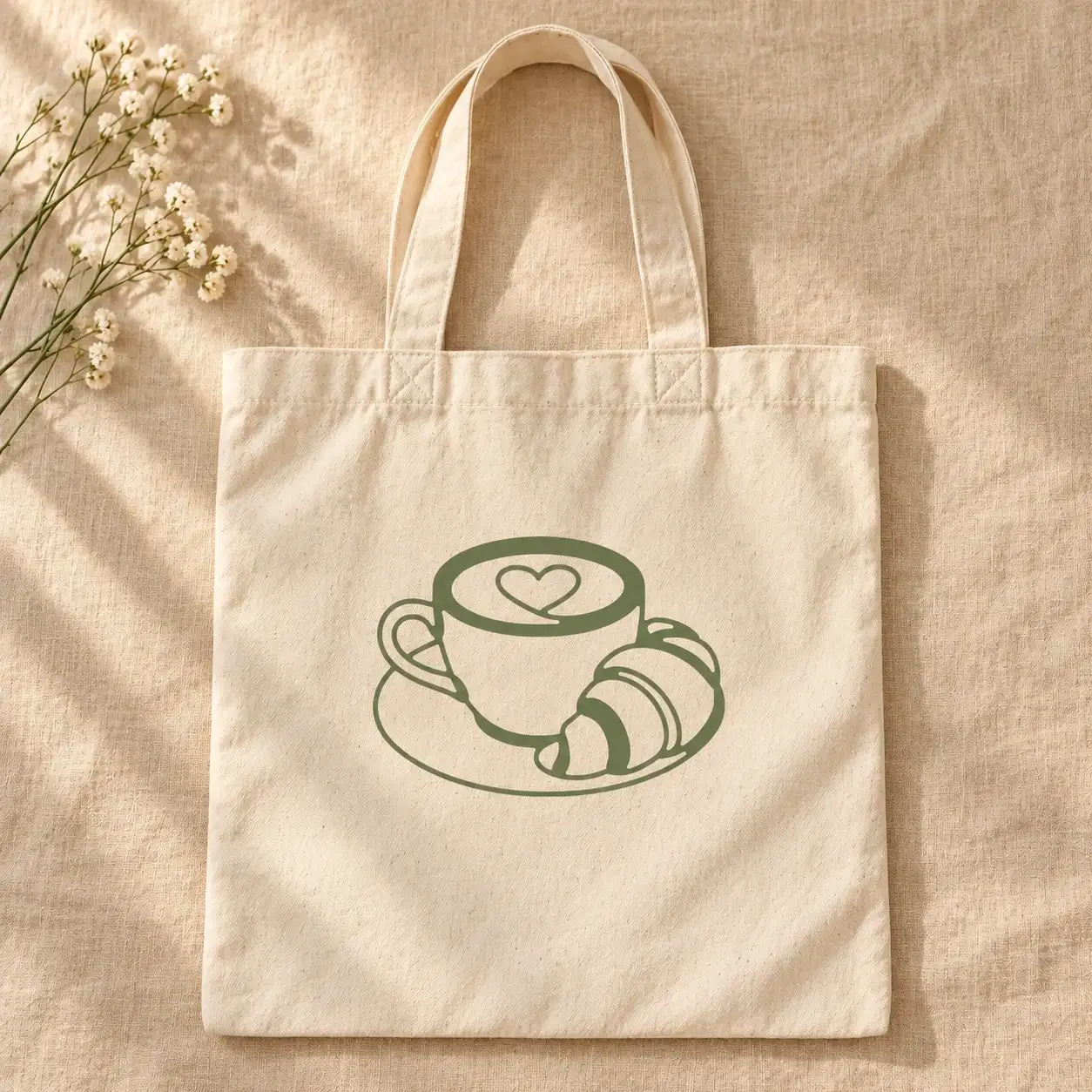 Plottervorlage »Tasse & Croissant« – Bild 1
