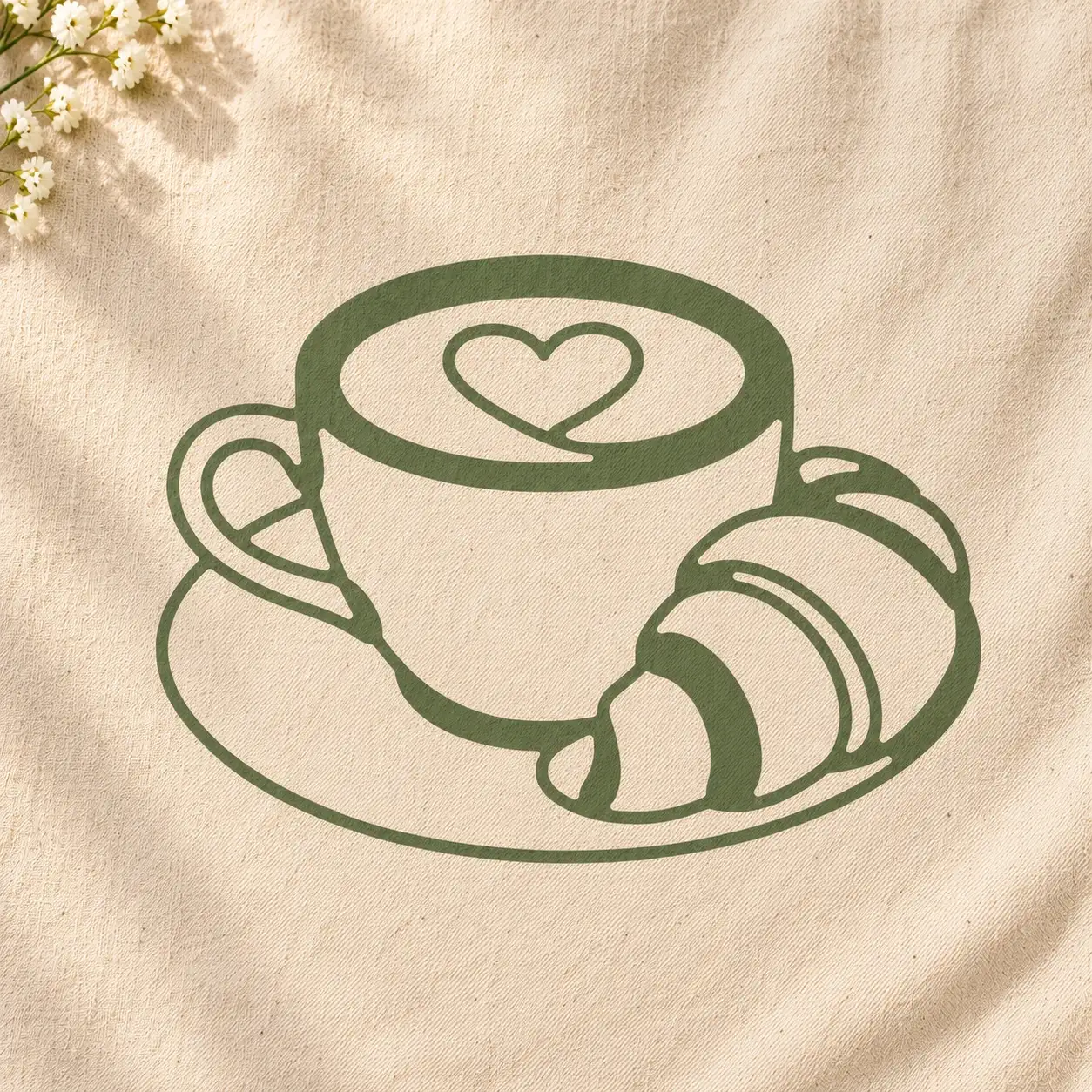 Plottervorlage »Tasse & Croissant« – Bild 2