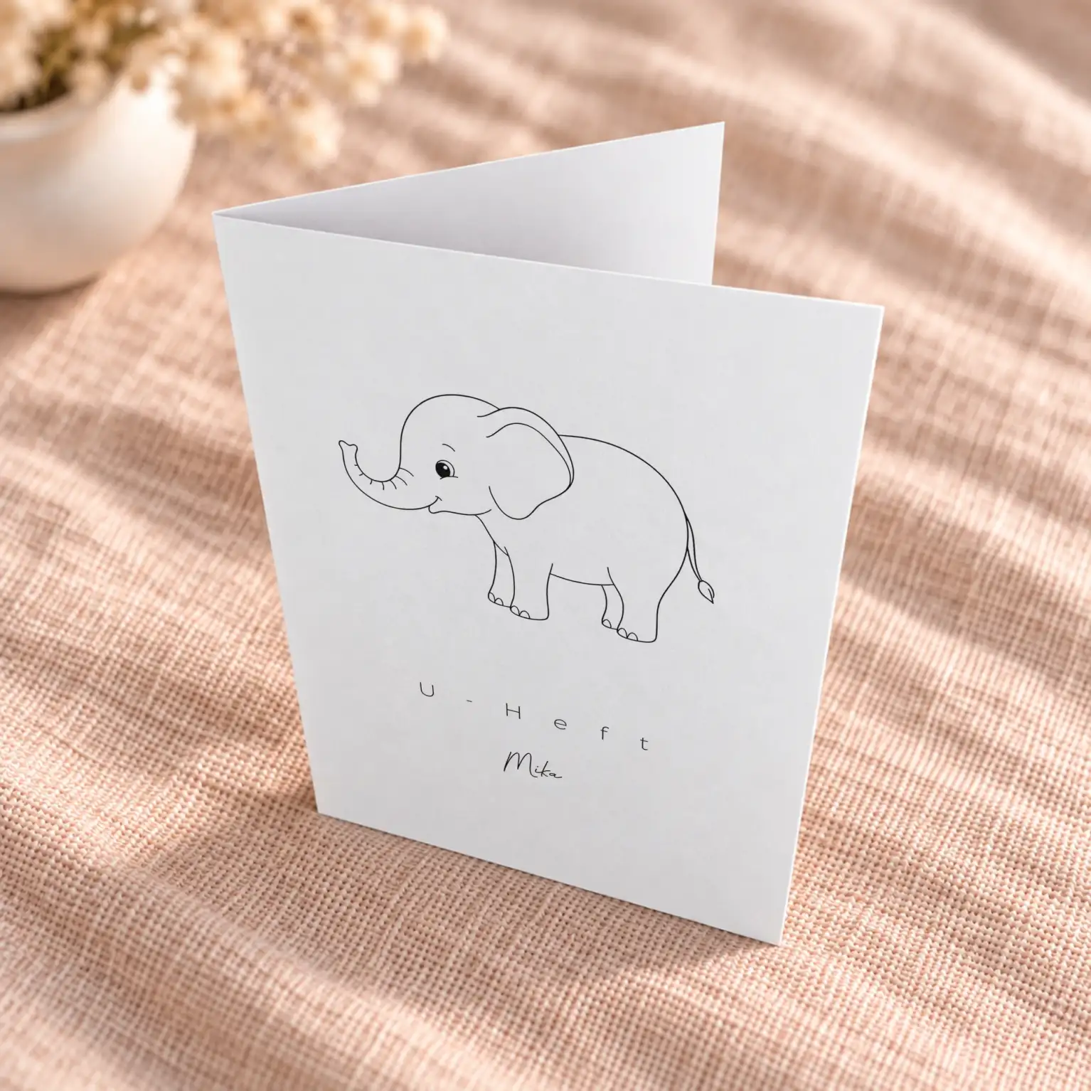 U-Heft-Hülle »Elefant« – image 1
