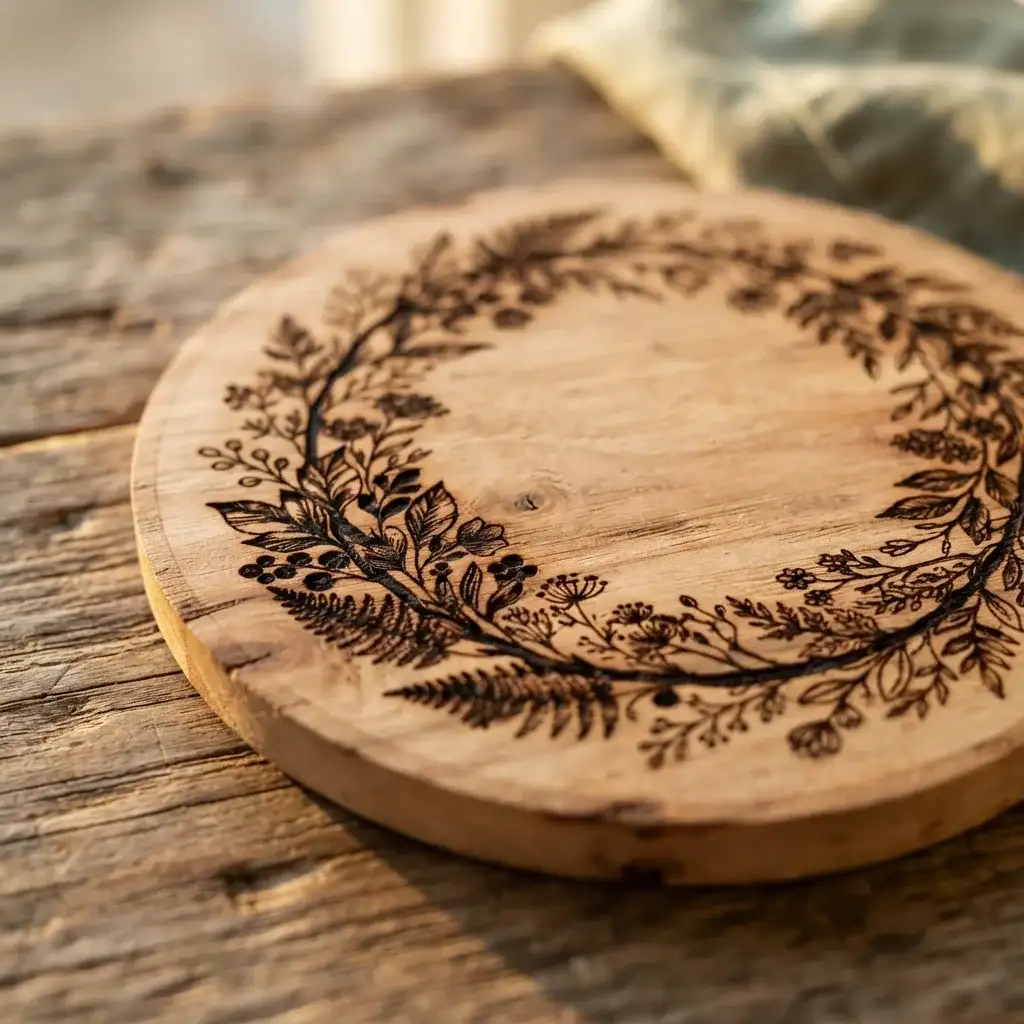 Personalisierte Gravur-Holzscheibe – Bild 2