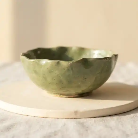 Keramik-Schale handglasiert