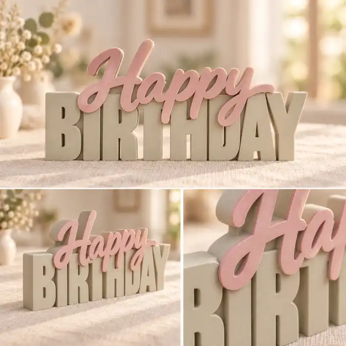 Two-layer name sign